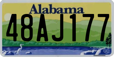 AL license plate 48AJ177