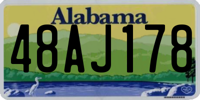 AL license plate 48AJ178