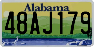AL license plate 48AJ179