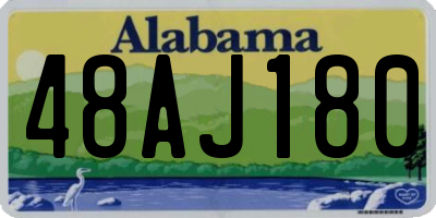 AL license plate 48AJ180