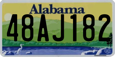 AL license plate 48AJ182