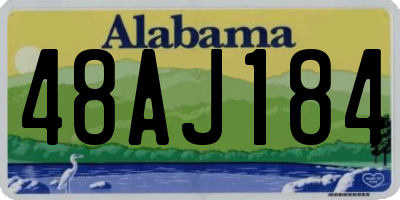 AL license plate 48AJ184