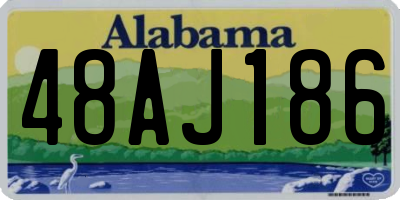 AL license plate 48AJ186