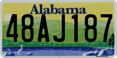 AL license plate 48AJ187