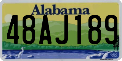 AL license plate 48AJ189