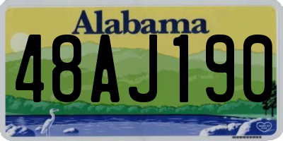 AL license plate 48AJ190