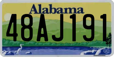 AL license plate 48AJ191