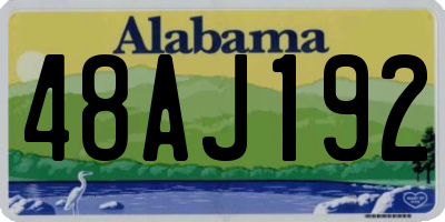 AL license plate 48AJ192