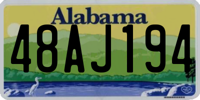 AL license plate 48AJ194