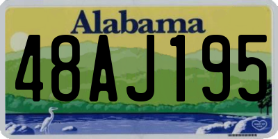 AL license plate 48AJ195