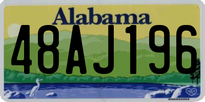 AL license plate 48AJ196