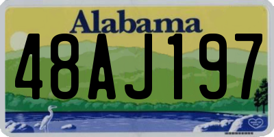 AL license plate 48AJ197