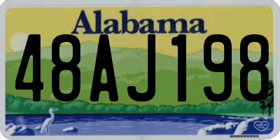 AL license plate 48AJ198