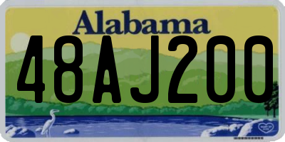 AL license plate 48AJ200