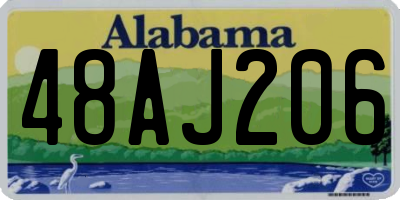 AL license plate 48AJ206
