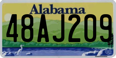 AL license plate 48AJ209