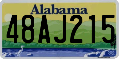 AL license plate 48AJ215