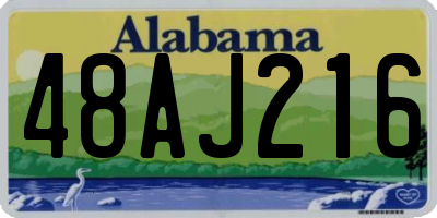 AL license plate 48AJ216