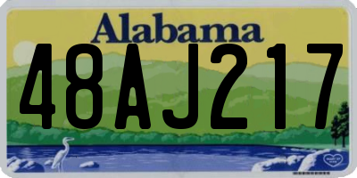 AL license plate 48AJ217