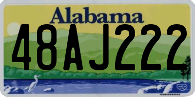 AL license plate 48AJ222