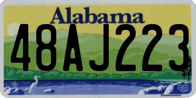AL license plate 48AJ223