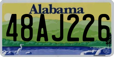 AL license plate 48AJ226