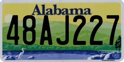 AL license plate 48AJ227