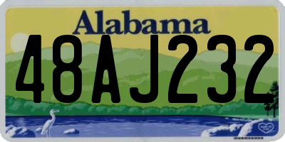 AL license plate 48AJ232