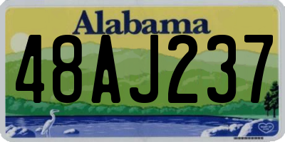 AL license plate 48AJ237