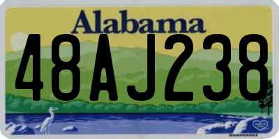 AL license plate 48AJ238