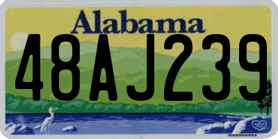 AL license plate 48AJ239
