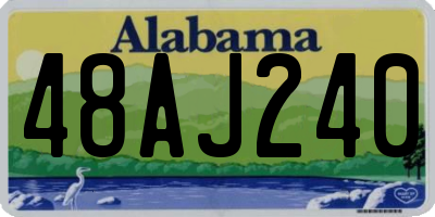 AL license plate 48AJ240