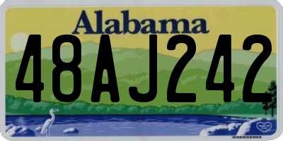 AL license plate 48AJ242