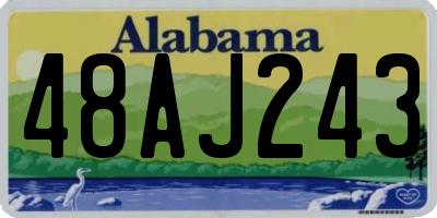 AL license plate 48AJ243