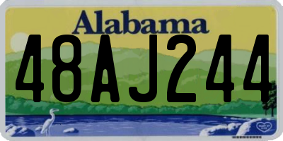 AL license plate 48AJ244