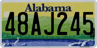 AL license plate 48AJ245