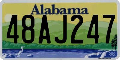 AL license plate 48AJ247