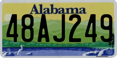 AL license plate 48AJ249
