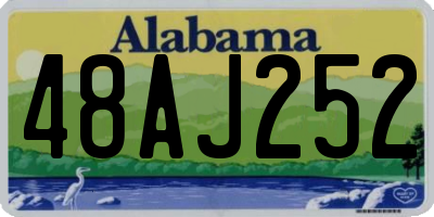 AL license plate 48AJ252
