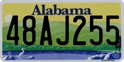 AL license plate 48AJ255