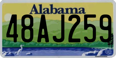 AL license plate 48AJ259