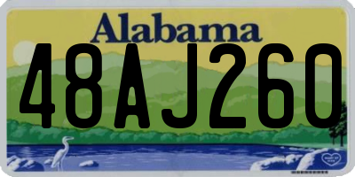 AL license plate 48AJ260