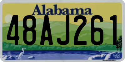 AL license plate 48AJ261