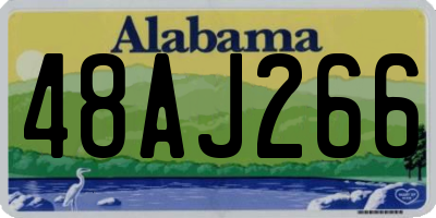 AL license plate 48AJ266