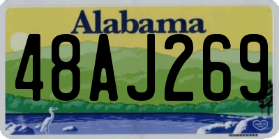 AL license plate 48AJ269