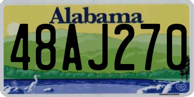 AL license plate 48AJ270