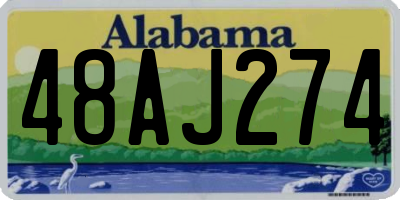 AL license plate 48AJ274