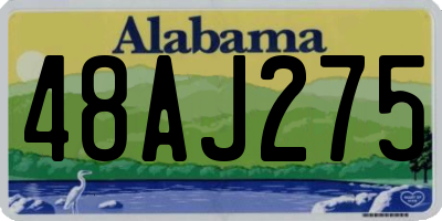 AL license plate 48AJ275