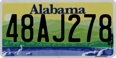 AL license plate 48AJ278