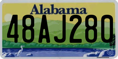 AL license plate 48AJ280